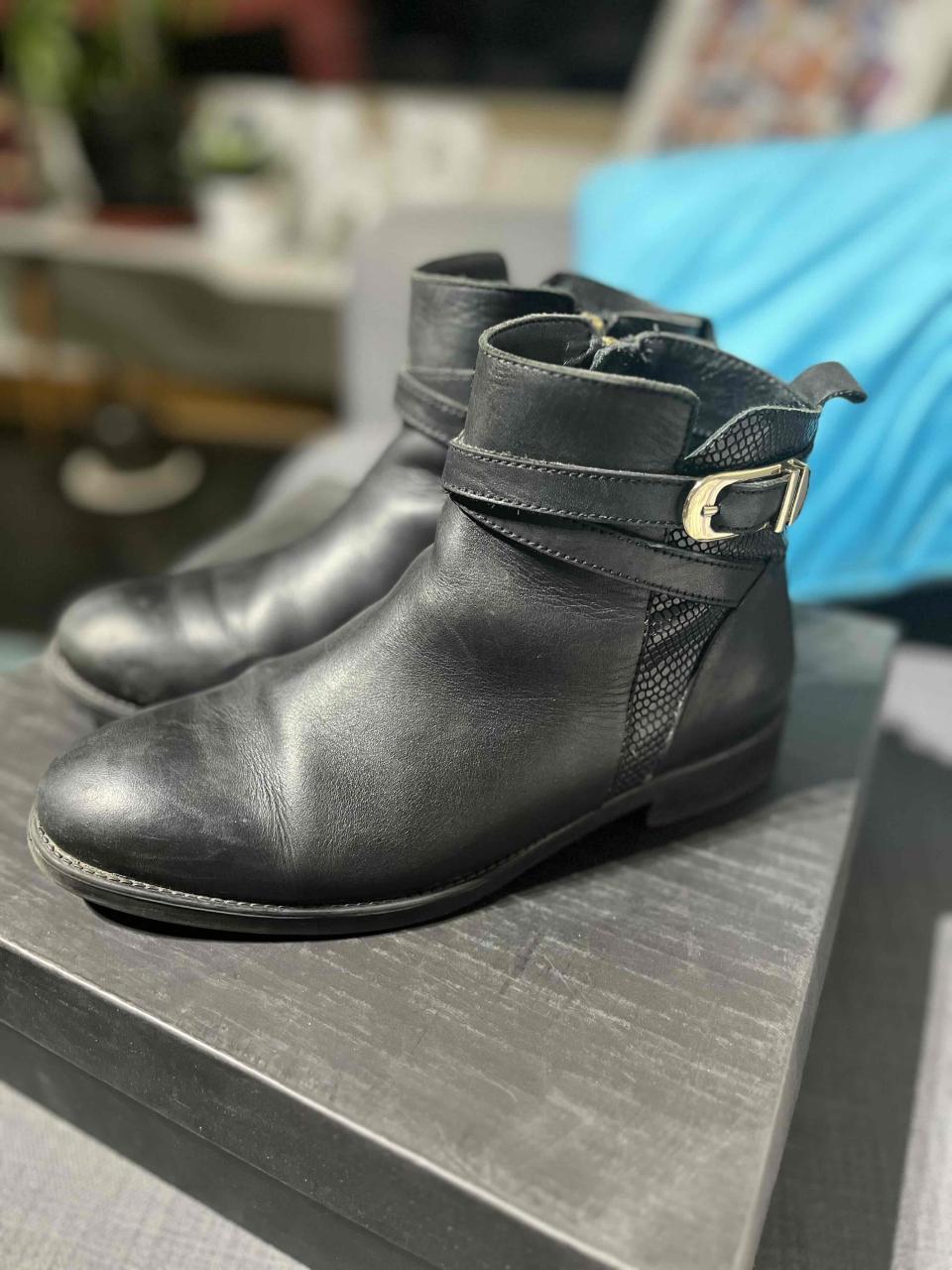 Botines de cuero Gacel negros - miniatura 3