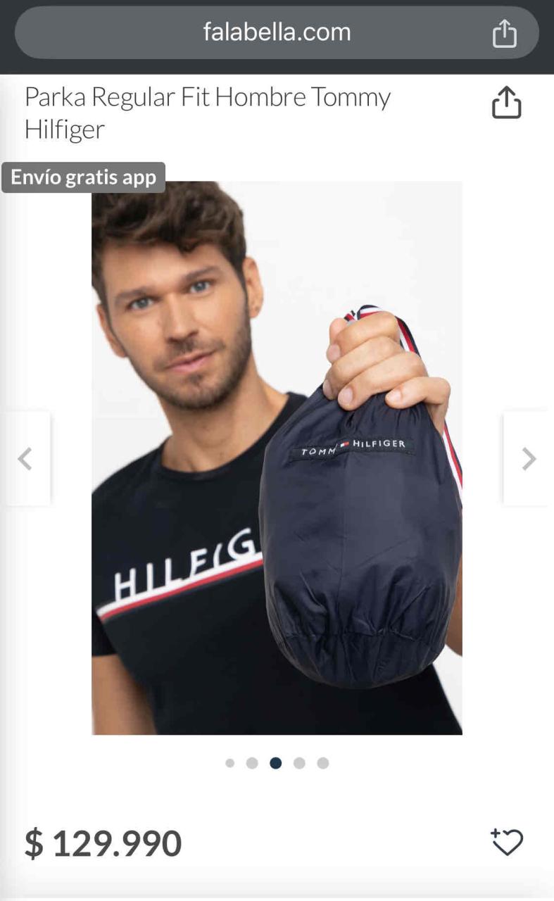 Chaqueta Packable negra - miniatura 3
