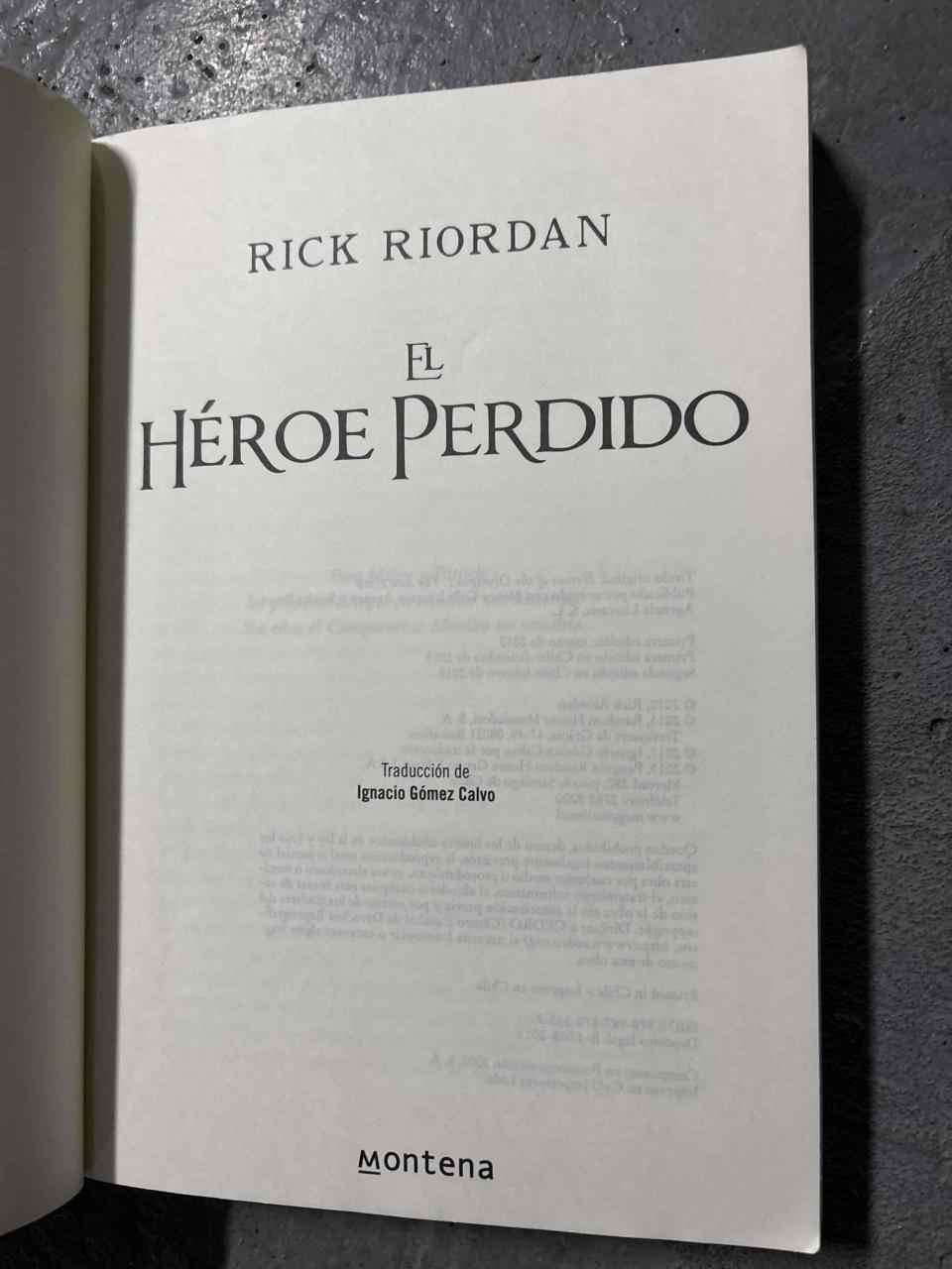 Libro El Héroe Perdido - miniatura 3