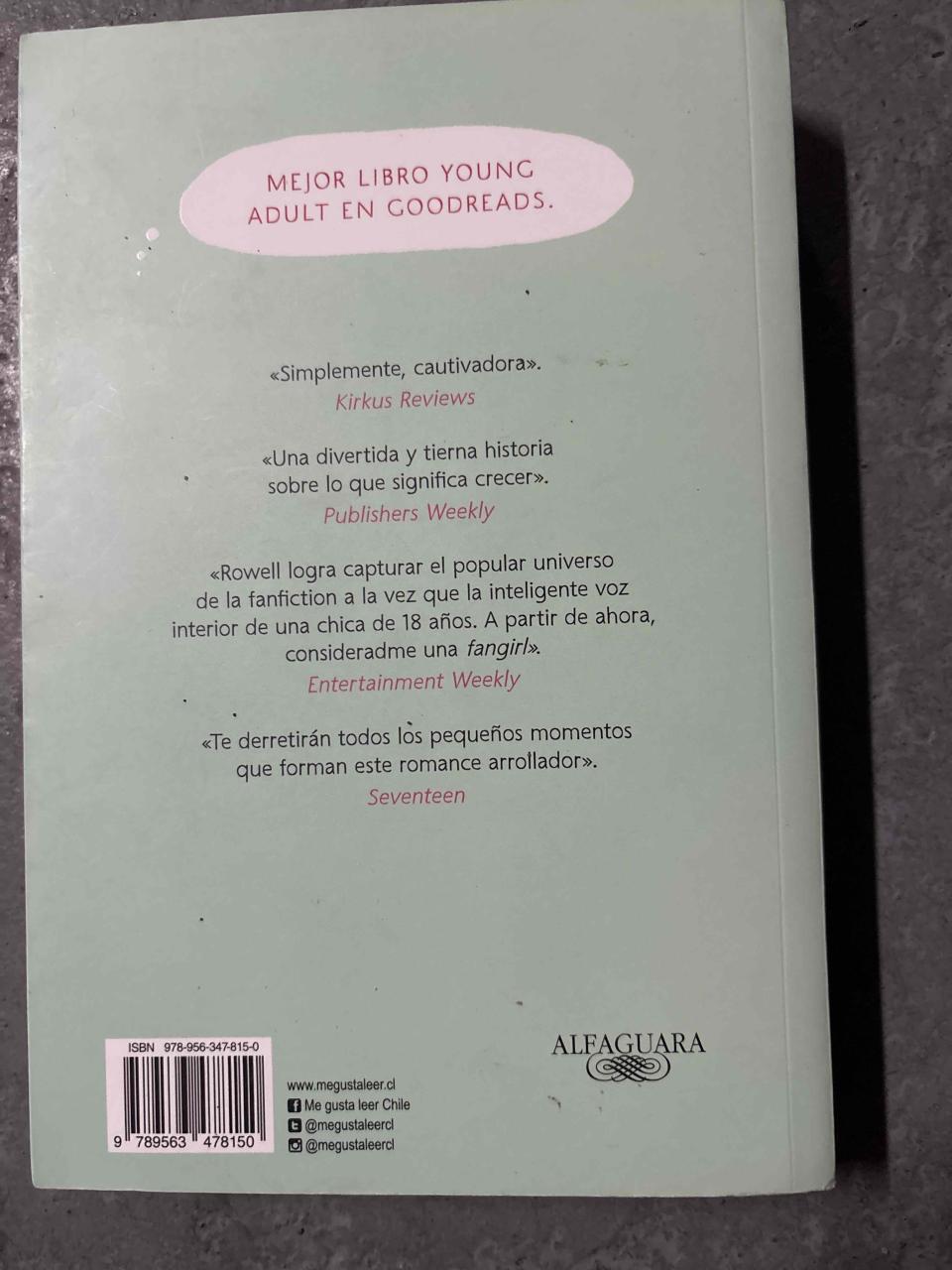 Libro Fangirl de Rainbow Rowell - miniatura 2