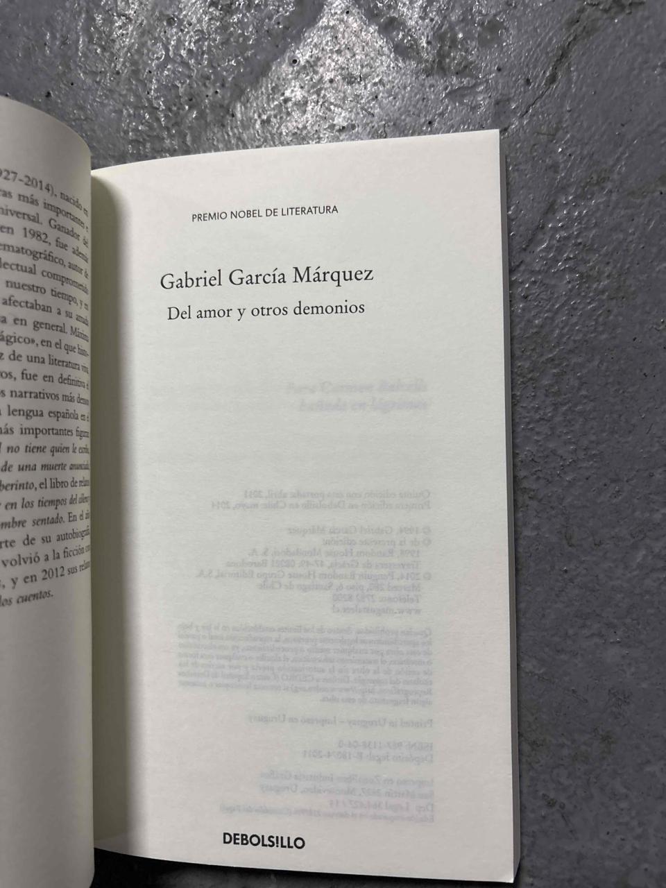 Libro Del amor y otros demonios - miniatura 3