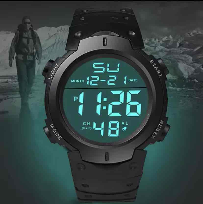 Reloj digital con Luz - miniatura 4