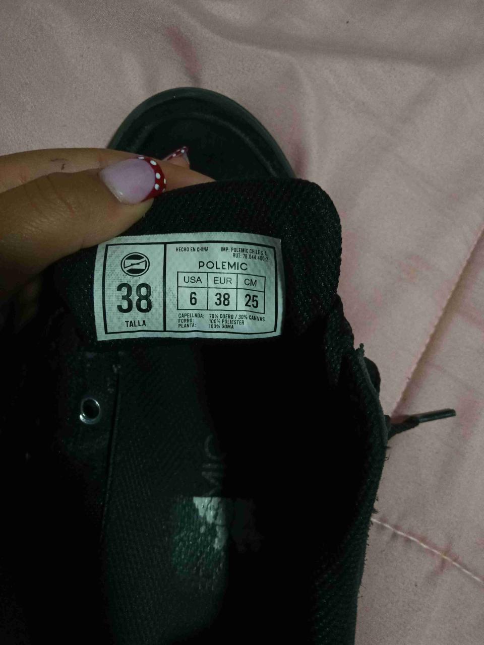 Zapatillas escolares negras polemic - miniatura 4