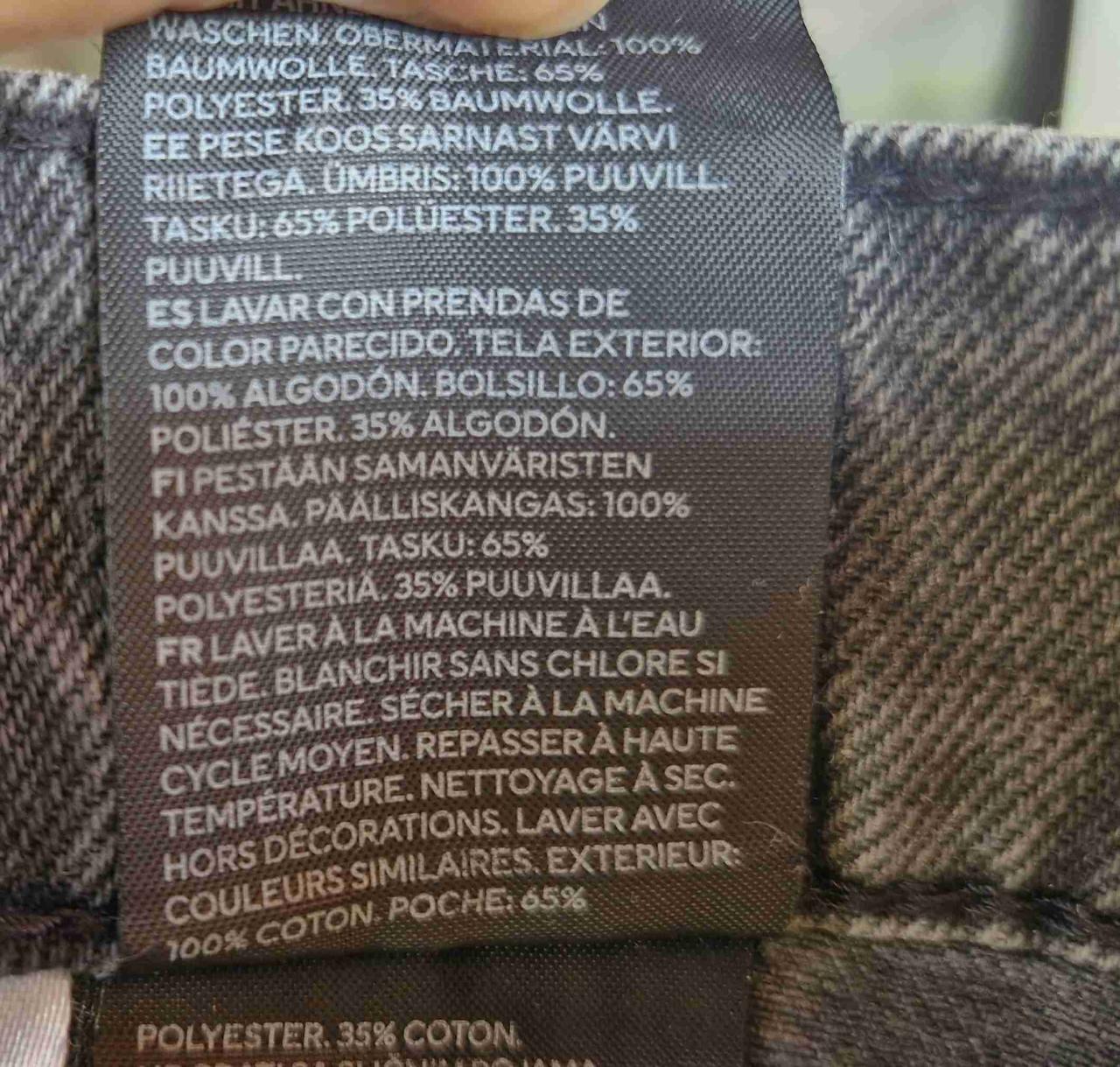 Falda denim negra desgastada HyM - miniatura 4