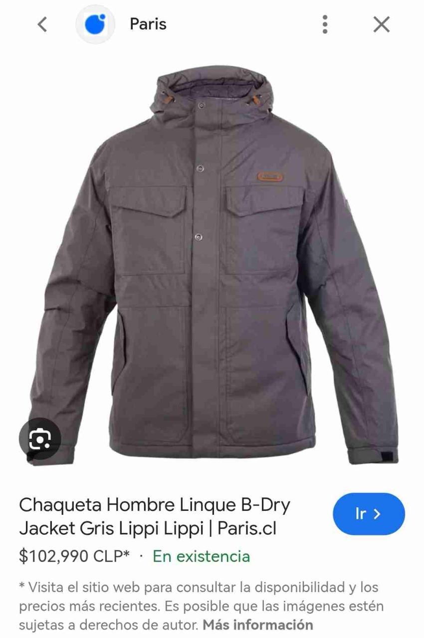 Chaqueta Lippi Hombre Gris talla L - miniatura 1