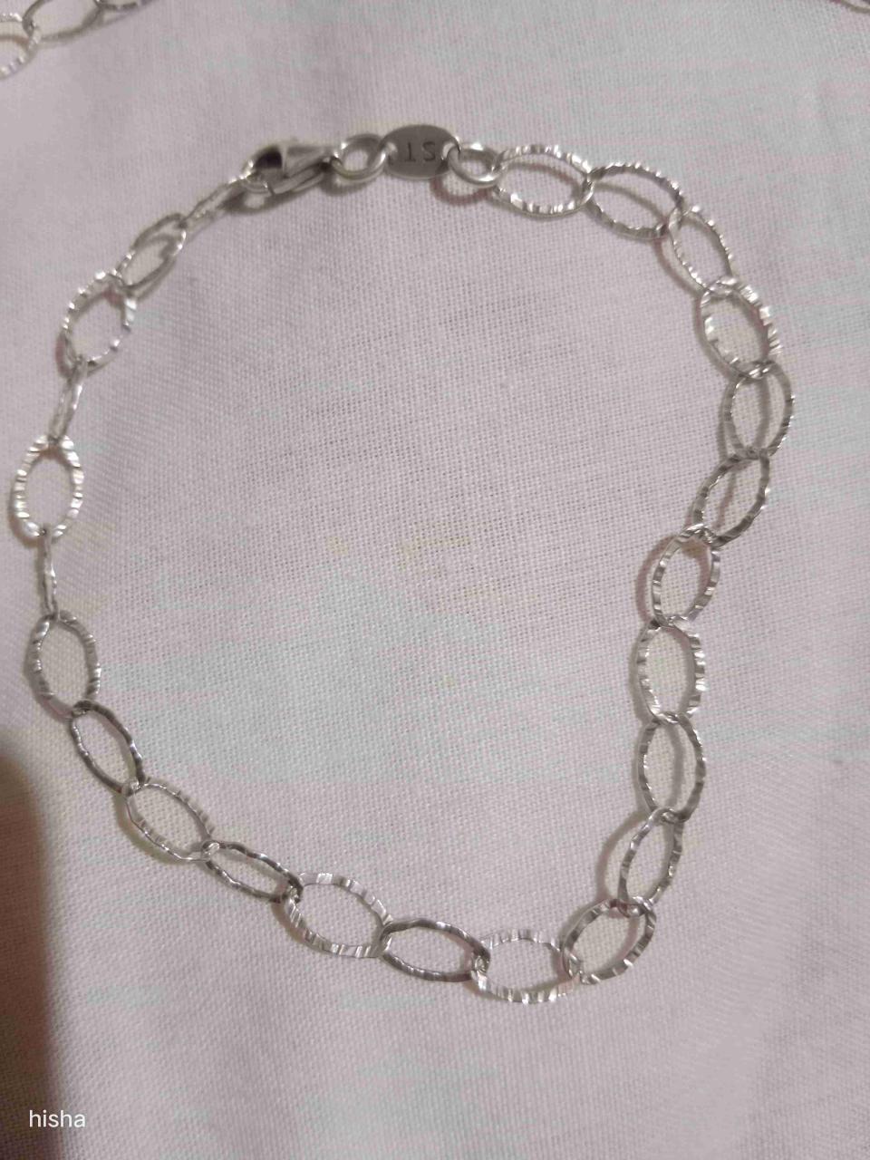 Conjunto de Cadena de eslabones plata 925 - miniatura 2