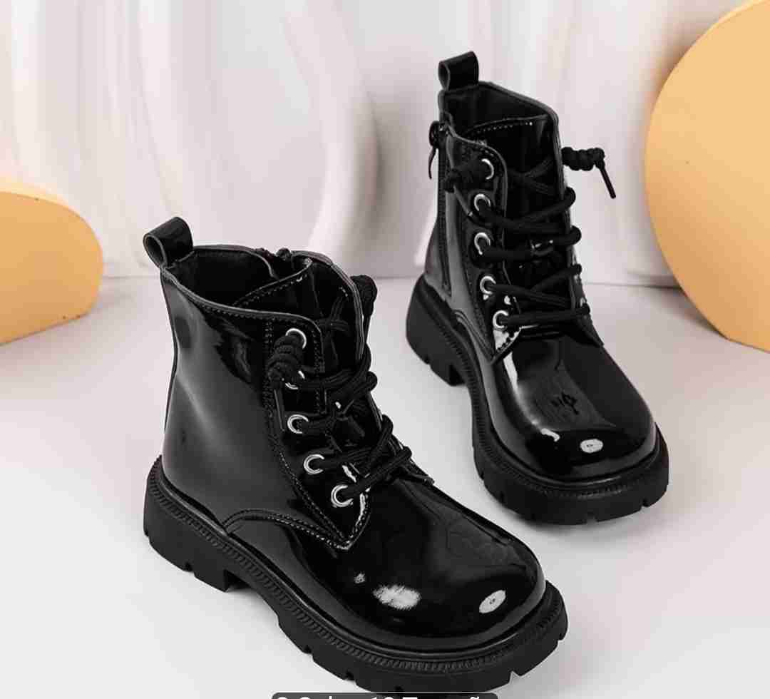 Botines negros charol de niña - miniatura 2
