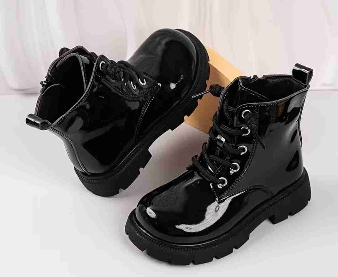 Botines negros charol de niña - miniatura 3