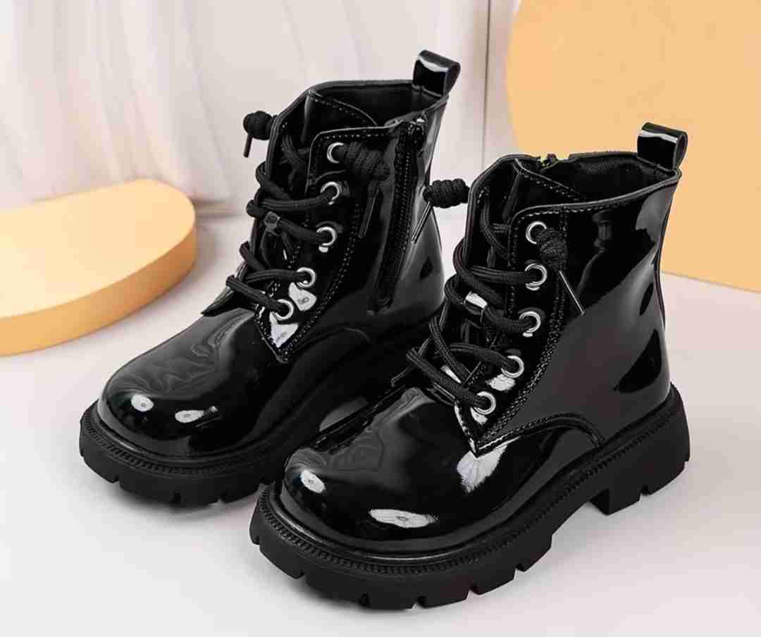 Botines negros charol de niña - miniatura 4
