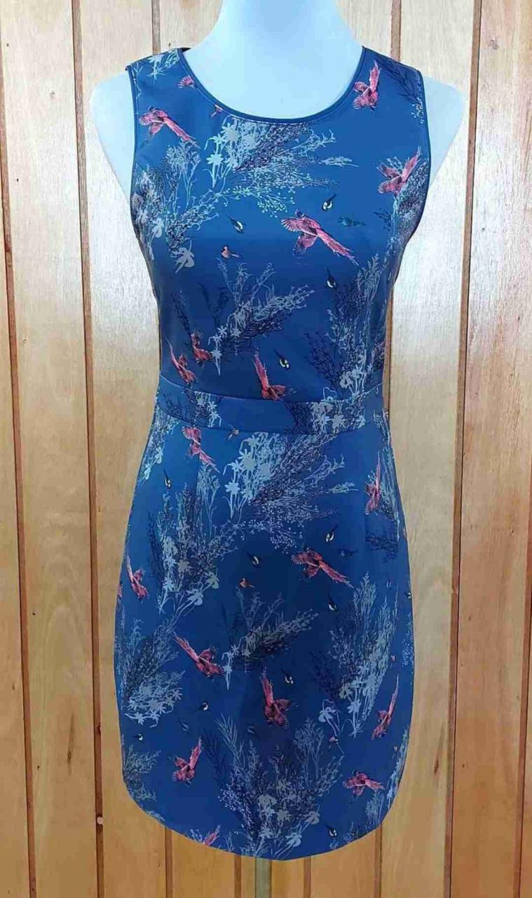Vestido azul estampado - miniatura 2