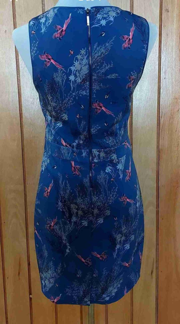 Vestido azul estampado - miniatura 3