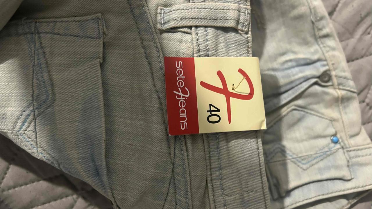 Jeans pitillo gris claro - miniatura 5