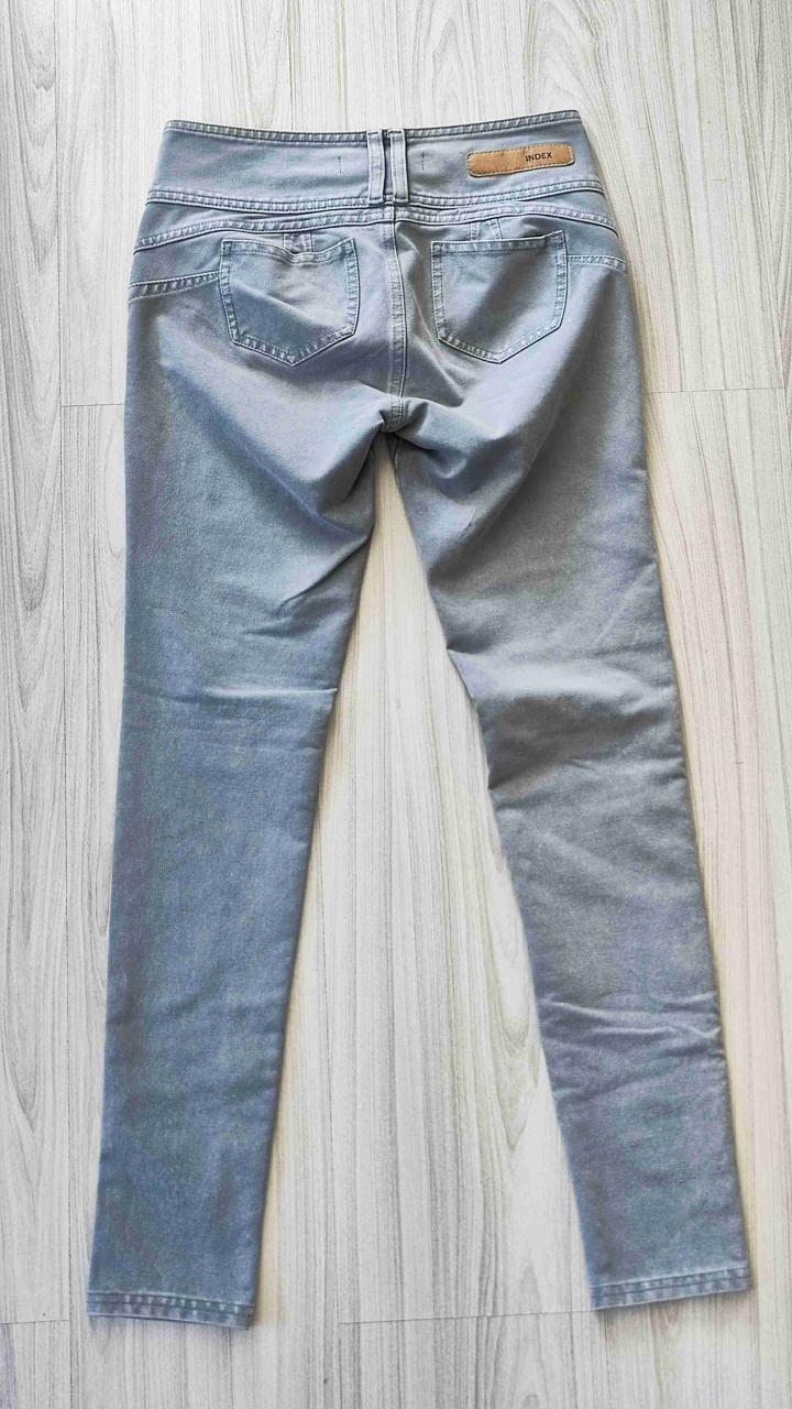 Jeans Mujer Tiro Alto Gris Elásticado Talla 40 - miniatura 4