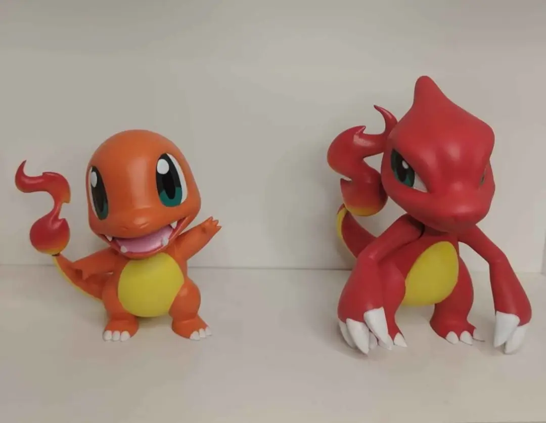 Figuras Charmander y Charmeleon 3D - miniatura 1