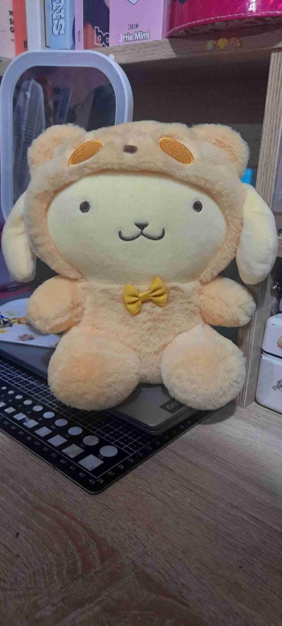 Peluche oso beige con lazo