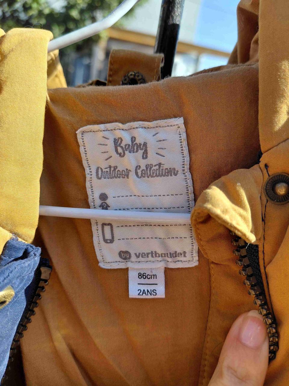 Chaqueta infantil azul y marrón - miniatura 2