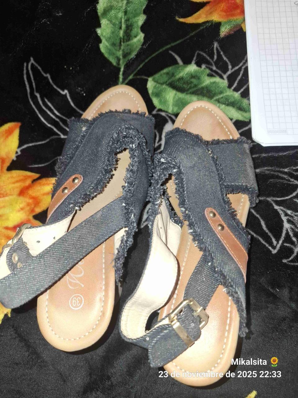 Sandalias plataforma de mezclilla - miniatura 2
