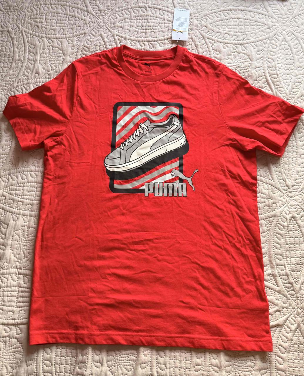 Polera roja Puma NUEVA con etiqueta talla M - miniatura 1