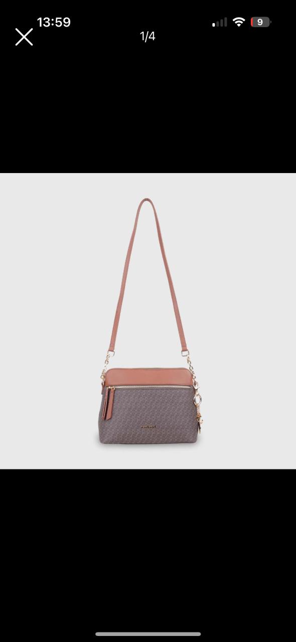 Cartera de hombro café - miniatura 1