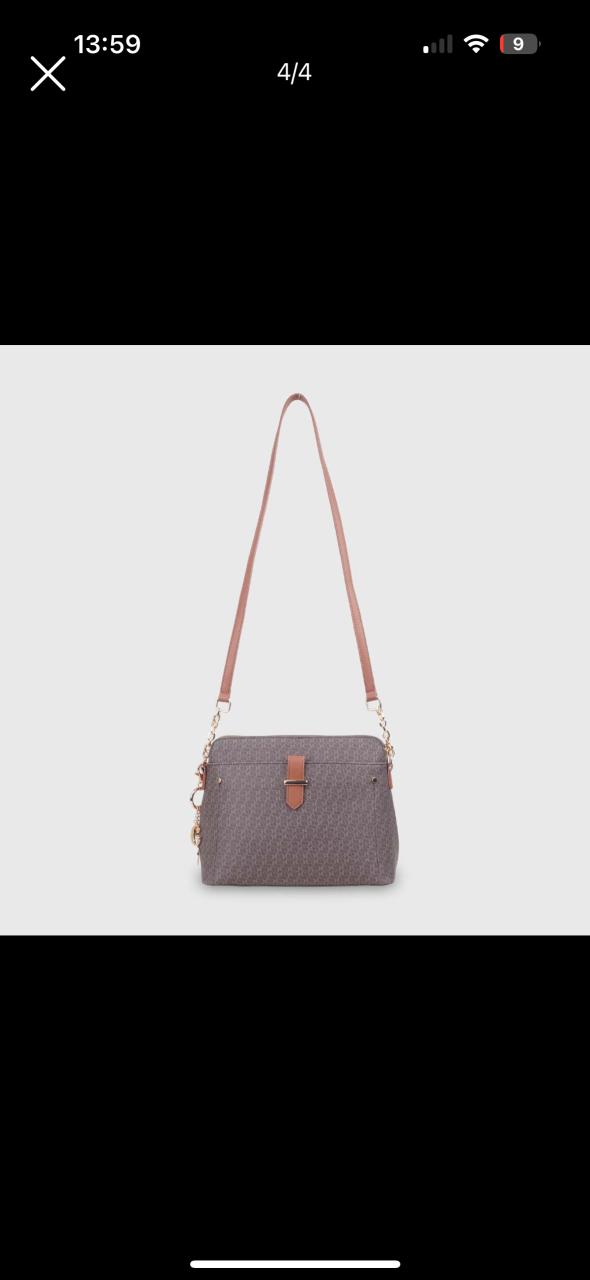 Cartera de hombro café - miniatura 3