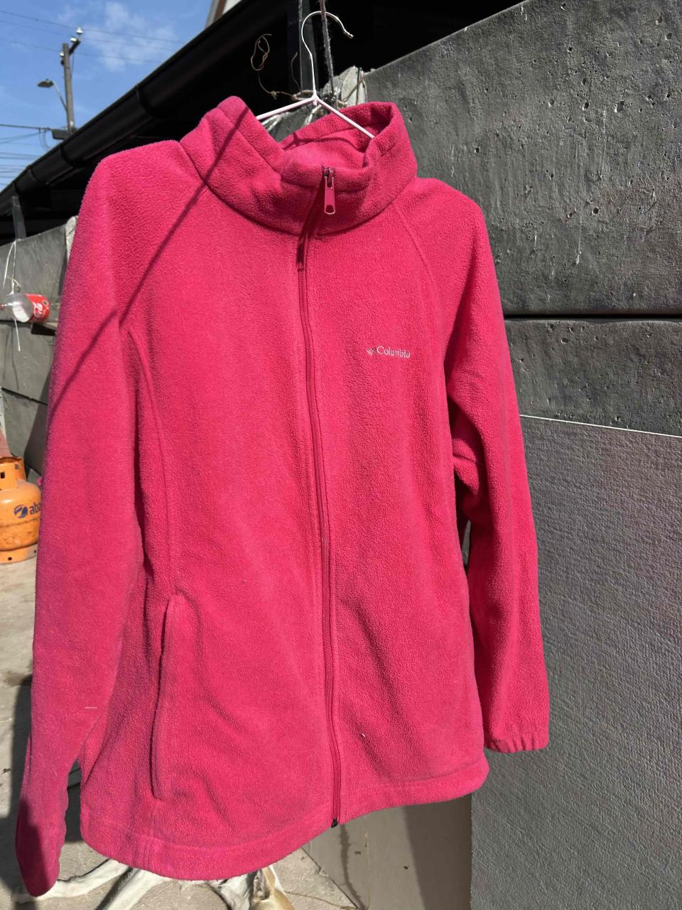 Chaqueta polar mujer fucsia