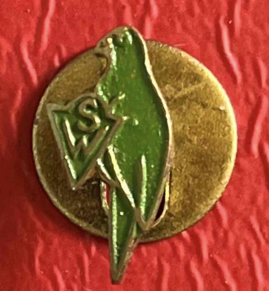 Bello y muy antiguo pin Club S. Wanderers Valpo.