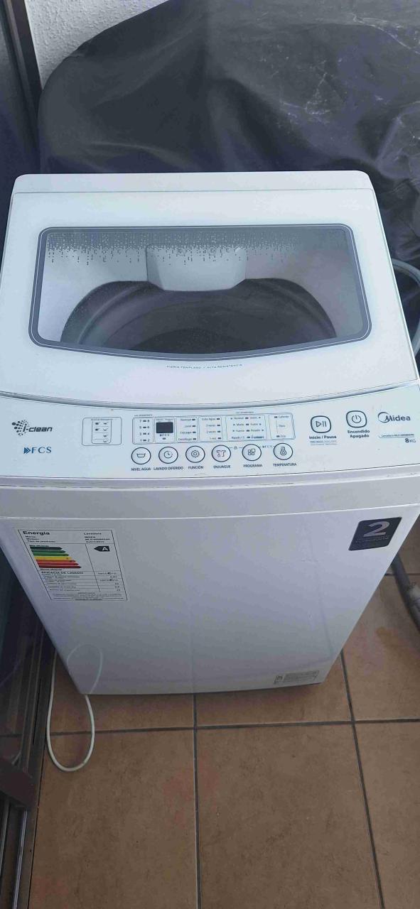 Lavadora Midea 8kg blanca