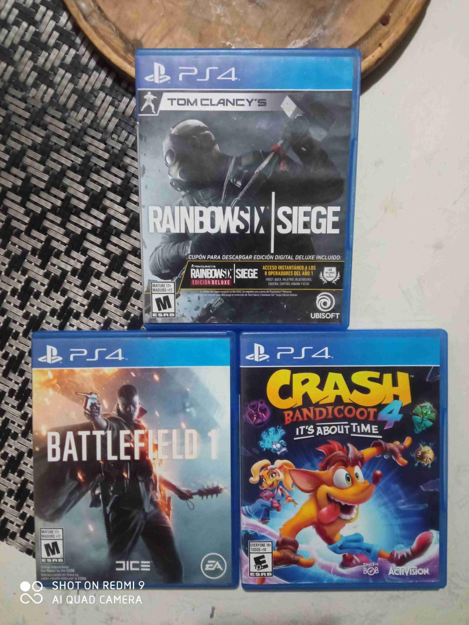 3 juegos PS4: Rainbow Six, Battlefield 1, Crash Bandicoot 4 - miniatura 1