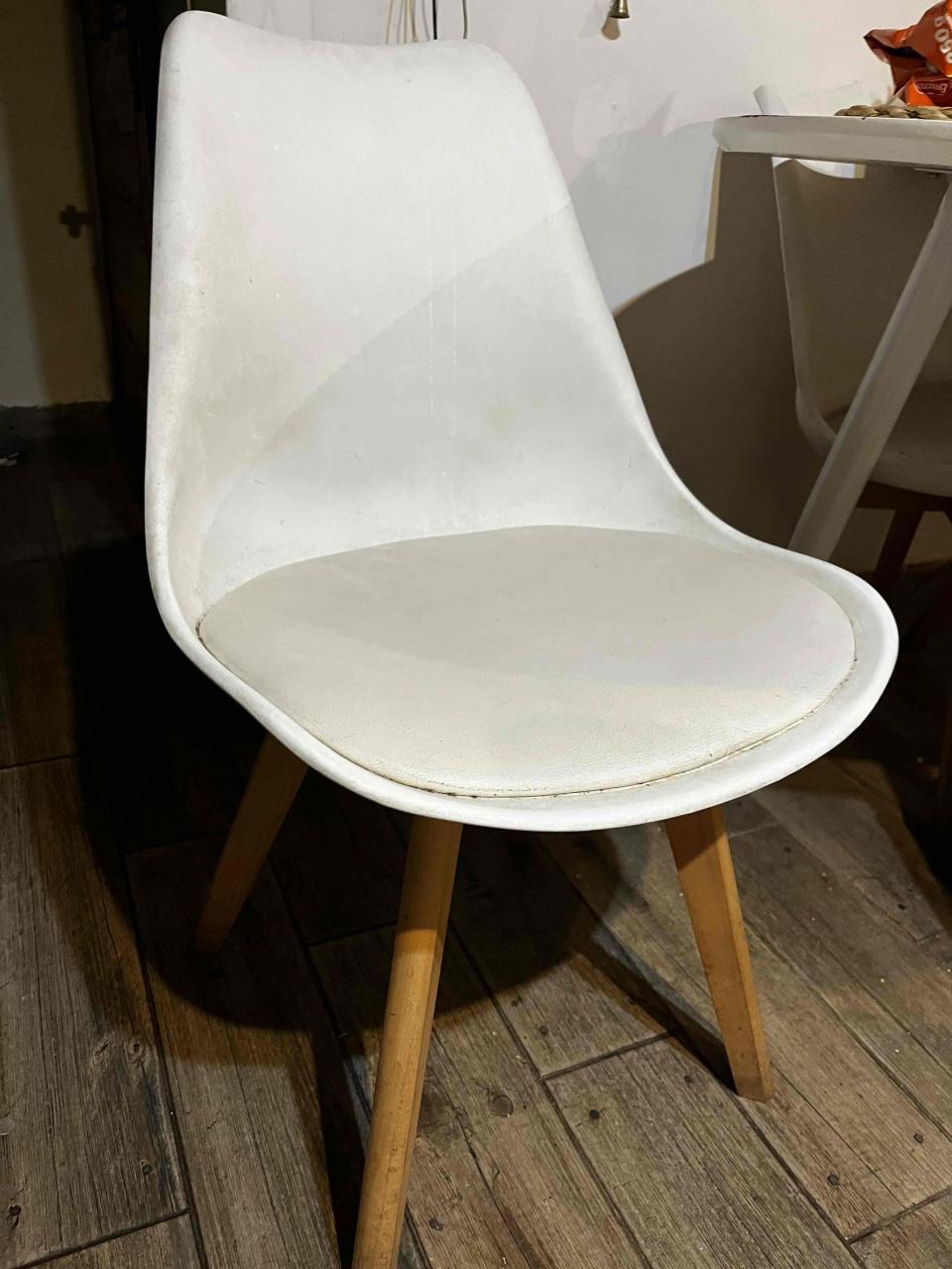 6 Sillas moderna blanca - miniatura 1