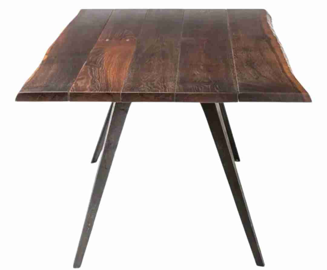 Fina mesa de roble francés y hierro - miniatura 4