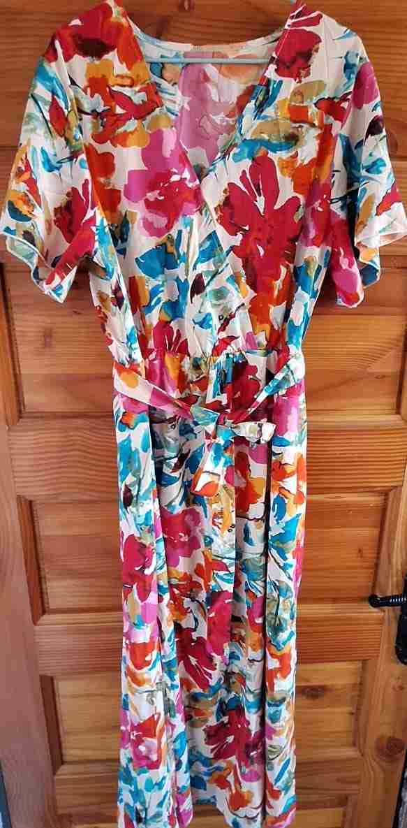 Vestido largo bohemio estampado - miniatura 3