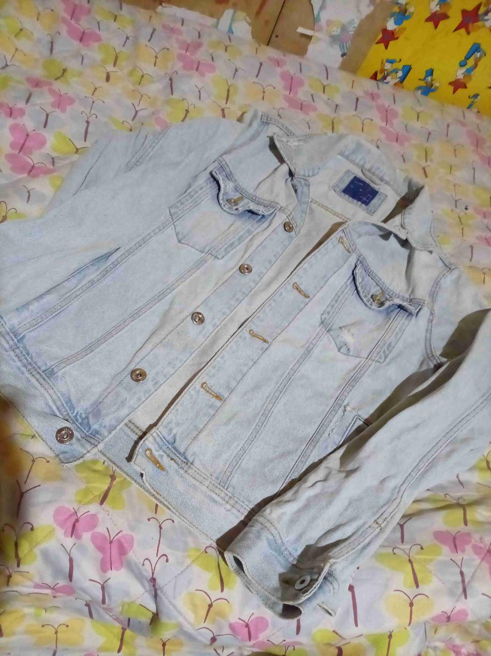Chaqueta de mezclilla celeste - miniatura 3