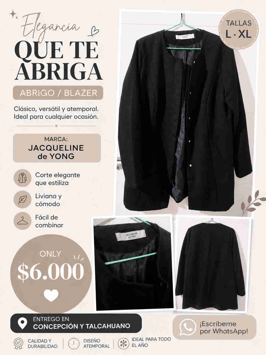 Abrigo/Blazer Jacqueline de Yong