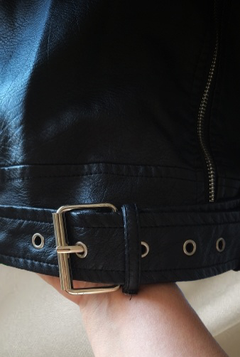 Chaqueta de cuero negra mujer - miniatura 4