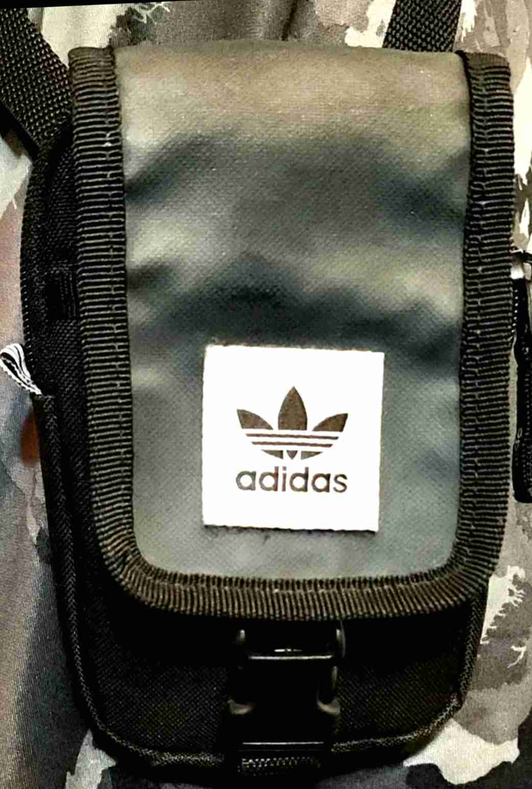 Bolso Bandolera Adidas Map Bag Color Negro - miniatura 6