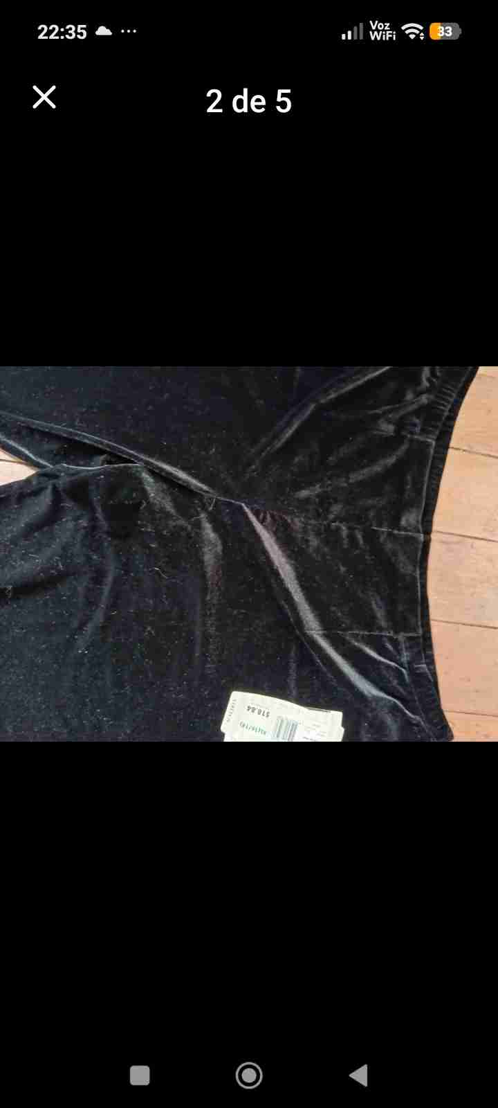 Pantalones de terciopelo negros - miniatura 3