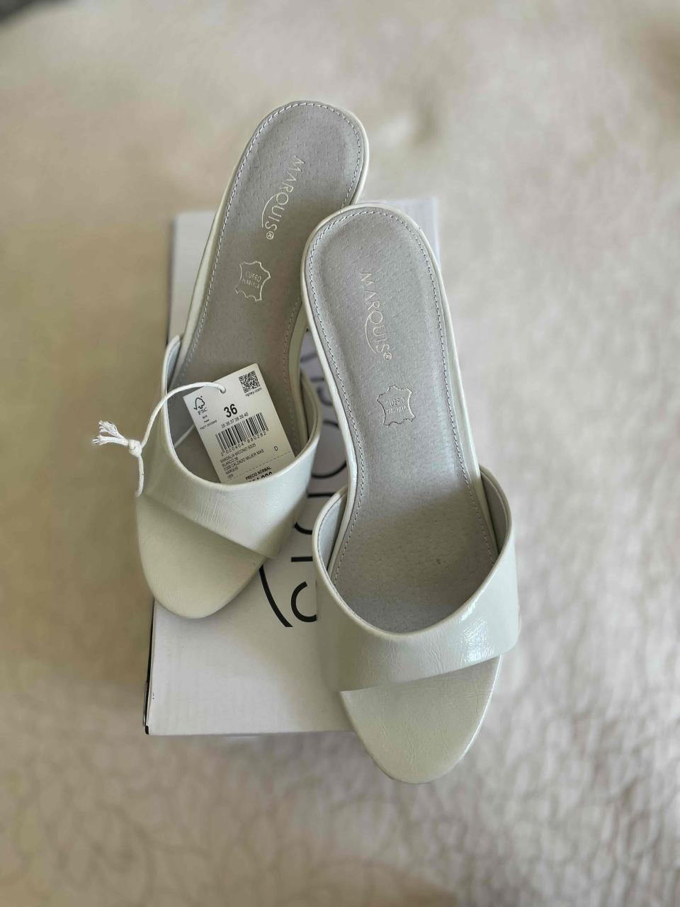 Zapatos taco aguja beige Marquis - miniatura 3