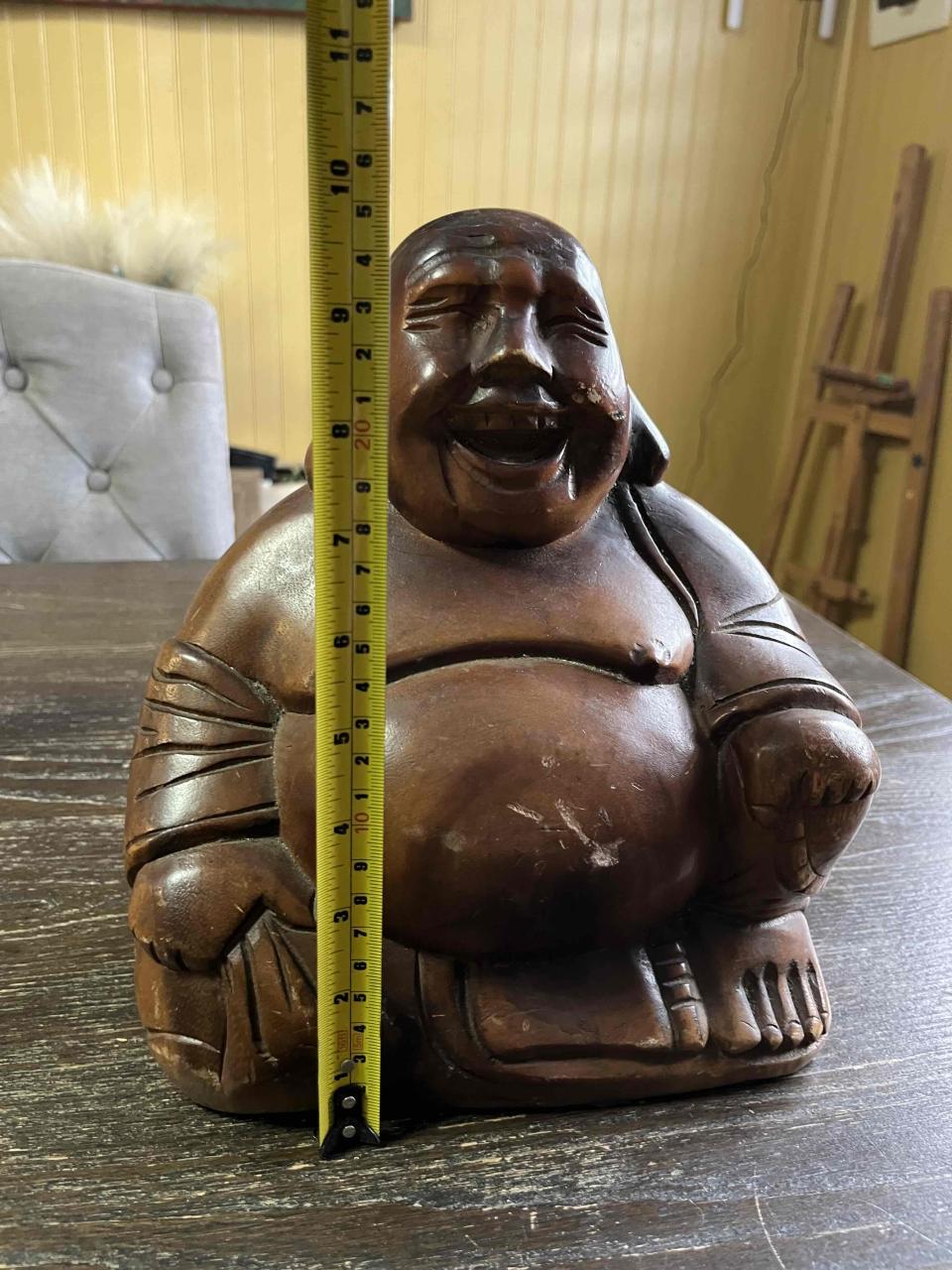 Figura de Buda de madera - miniatura 3