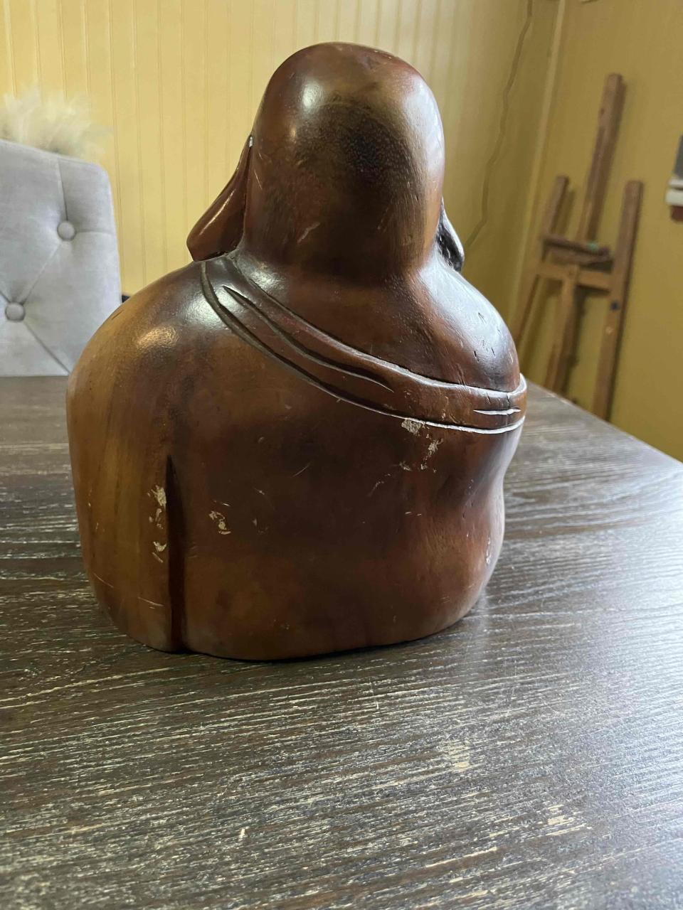 Figura de Buda de madera - miniatura 4