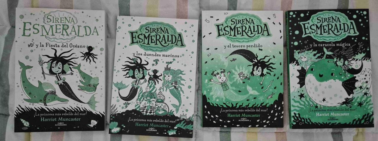 4 libros de la Sirena Esmeralda