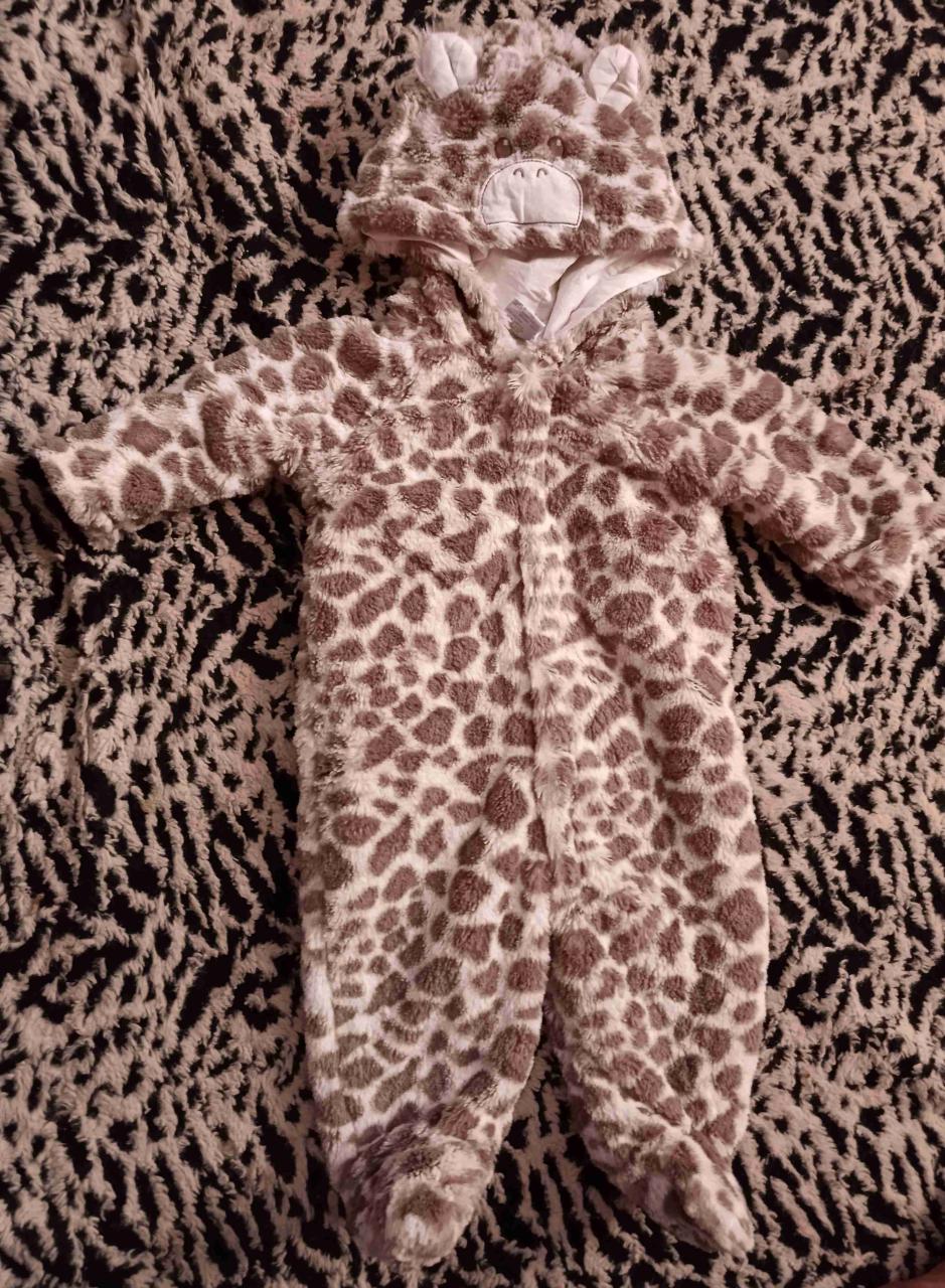 Disfraz bebé jirafa peludo