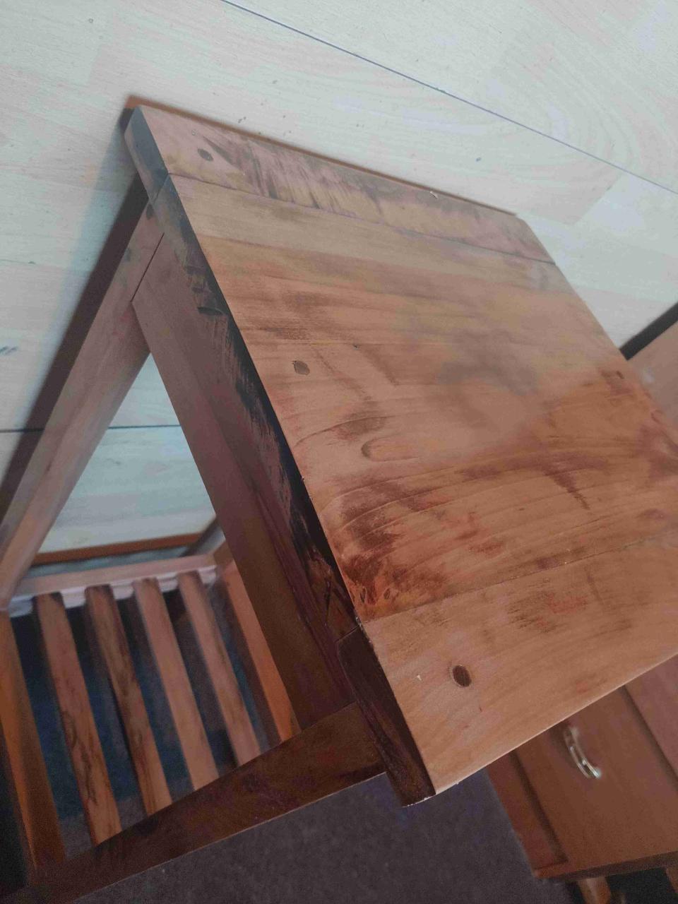 Mesa de madera rústica - miniatura 6