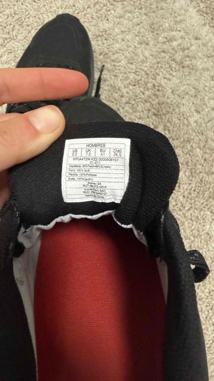 Zapatillas negras The North Face - miniatura 2