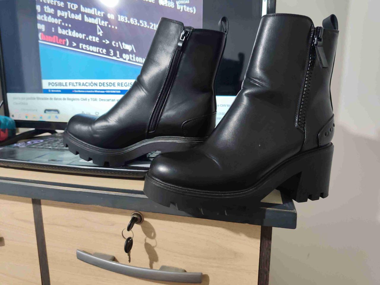 Botas negros plataforma - miniatura 6
