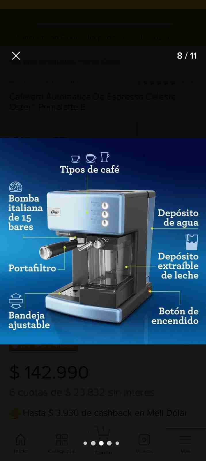 Cafetera Automática Espresso Oster - miniatura 5