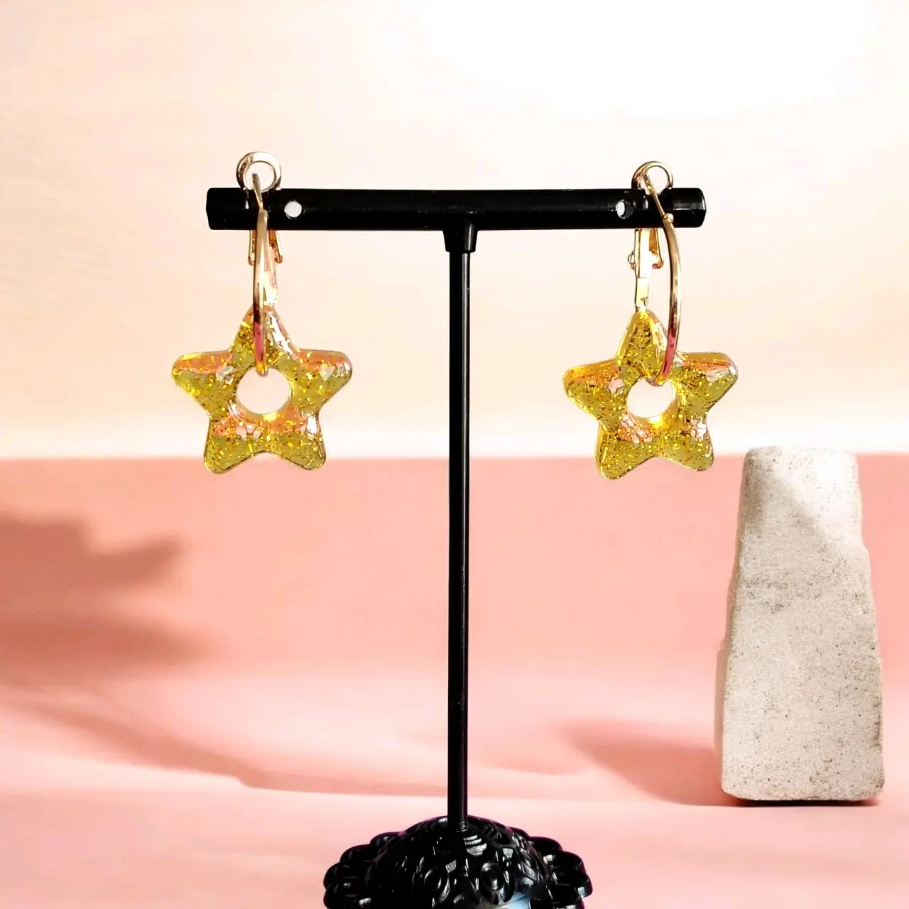 Aros de estrella dorados - miniatura 2