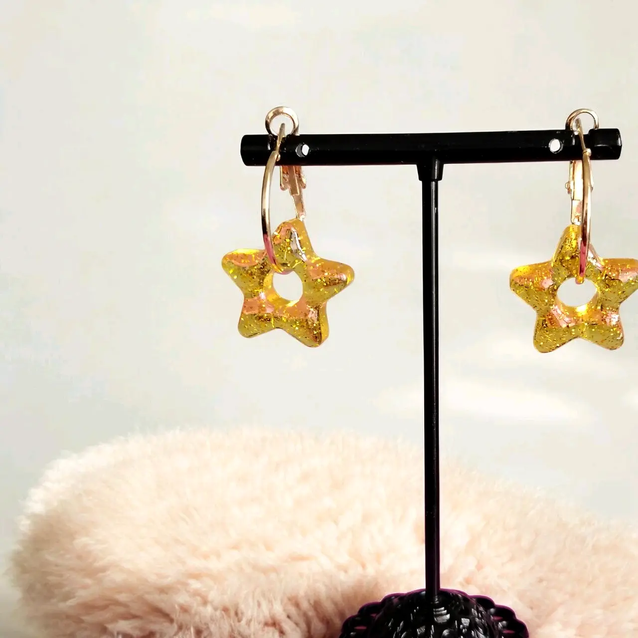Aros de estrella dorados - miniatura 3