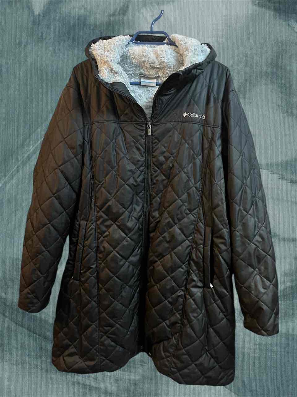 Parka negra acolchada Columbia - miniatura 3