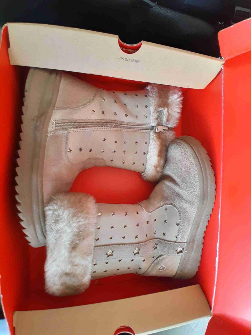 Botas beige con peluche - miniatura 4