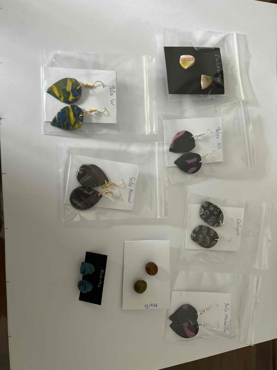Set de aros coloridos artesanales - miniatura 2
